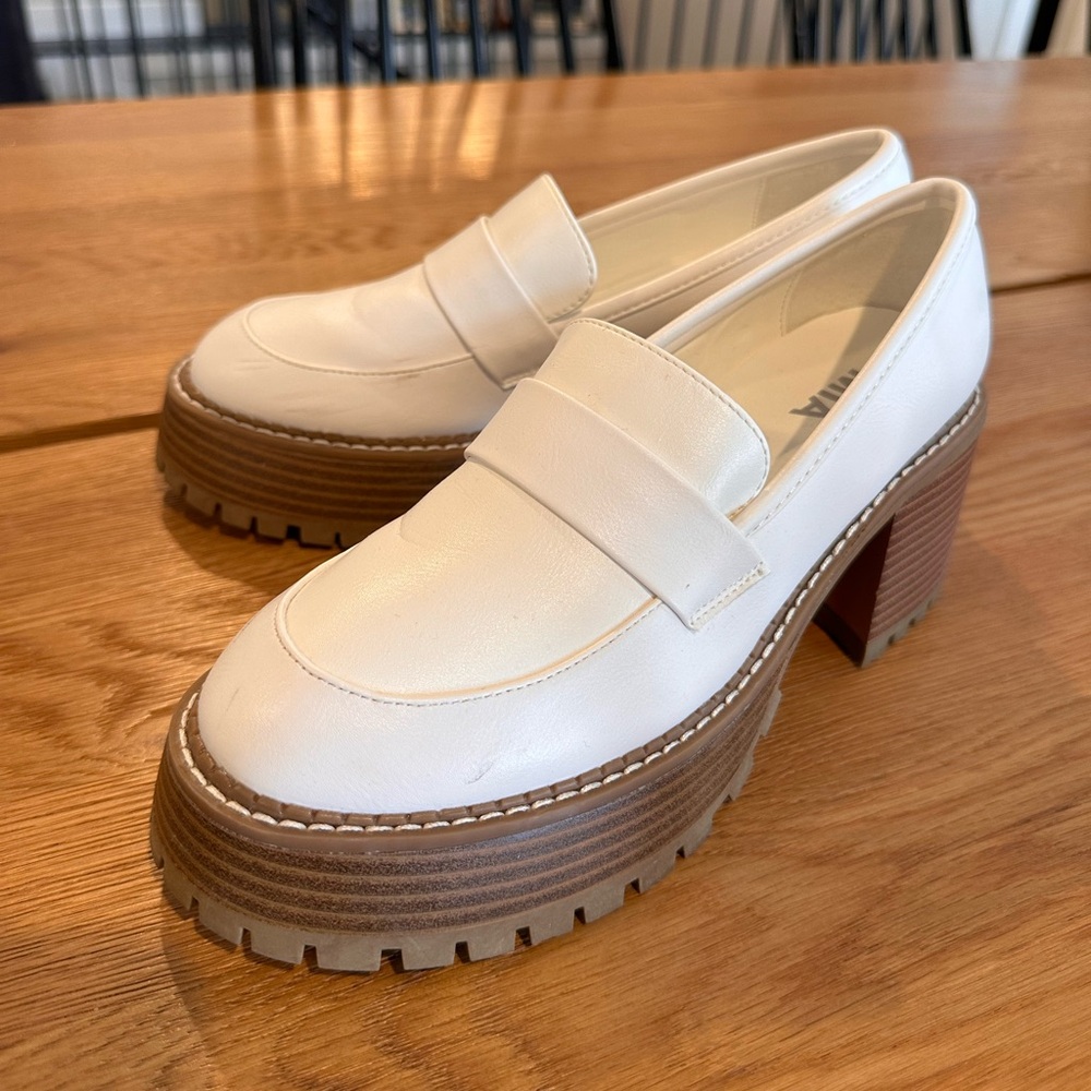 MIA - Mary Jane Platform Shoe - White - Size 7